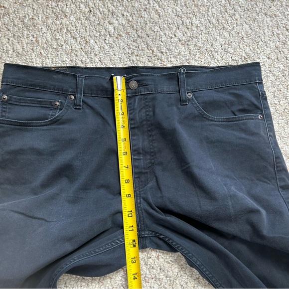 Levi's 511 All Weather Tech Straight Jeans Mens 38x32 W38 L32 Black Denim Faded - Picture 9 of 13